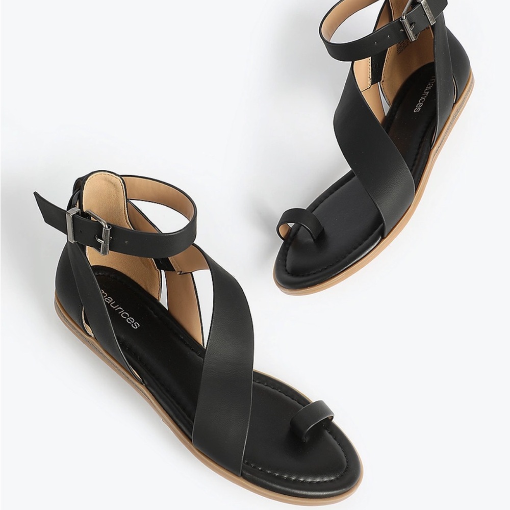 Maurices Elegant Black Sandals - Picture 2 of 8
